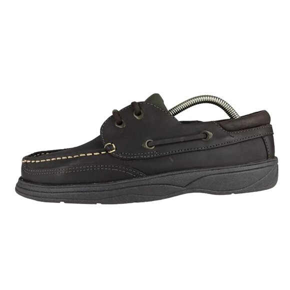 Lee Womens Dark Brown Mark Moc Toe Slip On Casual Boat Shoes Size US 6 M - Picture 2 of 10